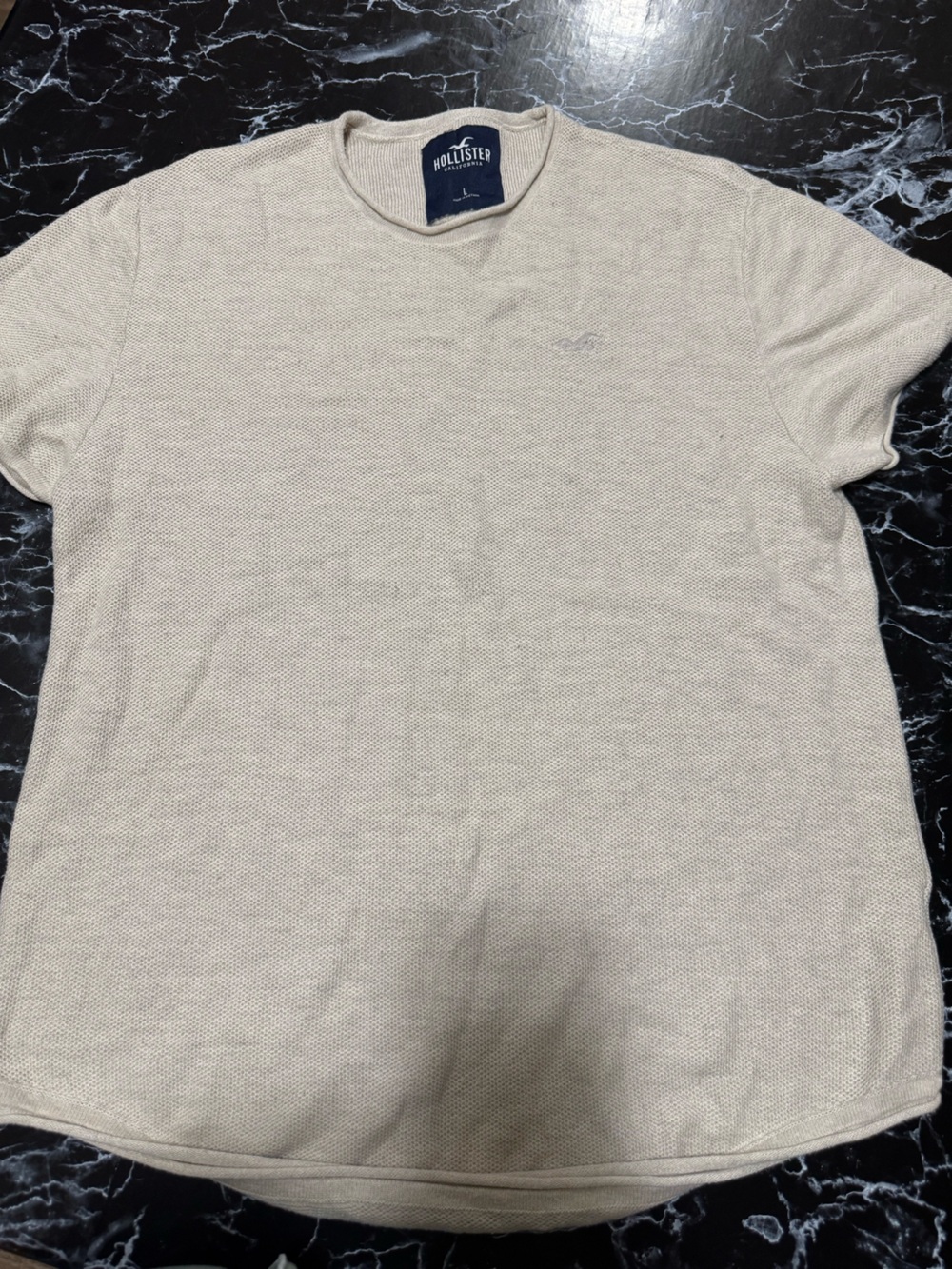 Women’s Beige Crew Neck Shirt - Neutral knit tee